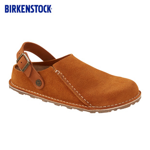BIRKENSTOCK勃肯德国进口男女款 绒面可外穿Lutry包头系踝家居拖鞋