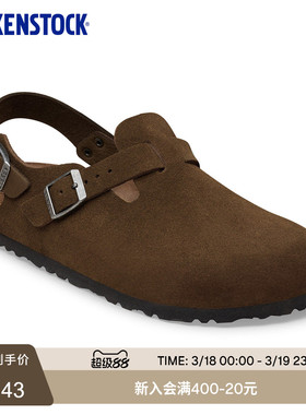 BIRKENSTOCK勃肯德国进口新品男女款牛皮绒面革Tokio包头系踝拖鞋