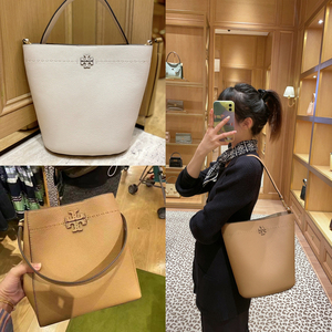正品代购新款TB女包Mcgraw变形水桶托特包单肩斜挎手提休闲购物袋