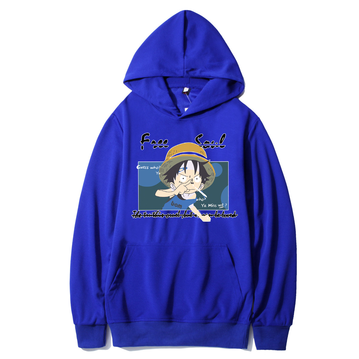 W90P40秋冬衣服动漫海贼王联名印花运动卫衣男韩版潮流情侣外套，男装卫衣，星座414A（原B215）