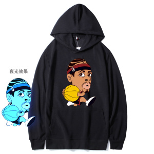 W12*P30连帽卫衣男潮流ins春秋季篮球运动宽松大码外套青少年上衣图片