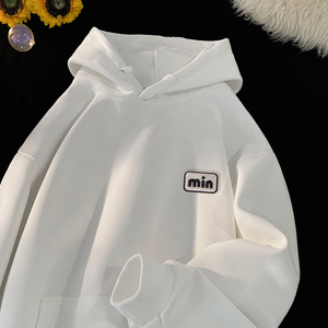 LT03*P45华棉美式潮牌刺绣连帽卫衣男宽松春秋季休闲百搭情侣上衣,男装卫衣,星座414A（原B215）