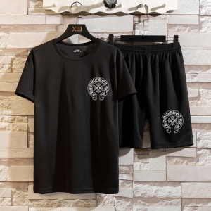 休闲运动套装男士跑步服两件套短袖夏季薄款速干篮球服图片