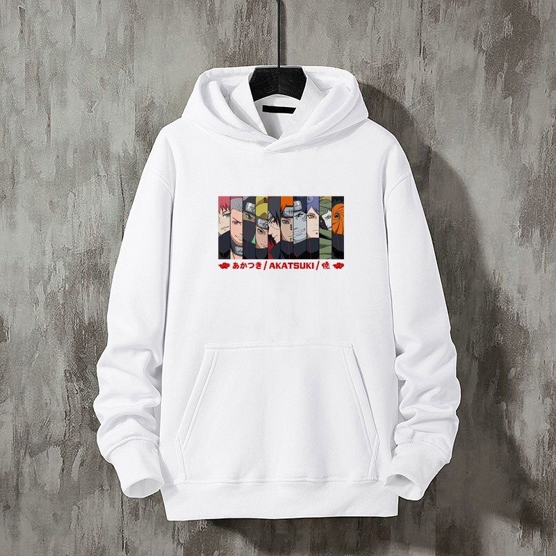 1002*火影忍者卫衣男hiphop炸街宽松上衣服春秋款连帽加绒外套,男装卫衣,星座414A（原B215）