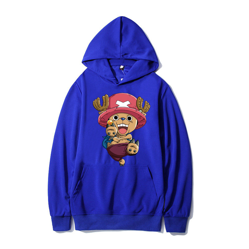 W98P45海贼王路飞秋冬连帽卫衣青少年加绒衣服男女动漫卡通外套,男装卫衣,星座414A（原B215）