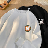 AT03*P35重磅华棉美式潮牌刺绣卫衣男宽松春秋季休闲百搭情侣上衣，男装卫衣，星座414A（原B215）