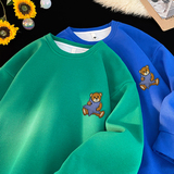 6511*P28华夫格美式笑脸刺绣卫衣男士宽松春秋季休闲百搭情侣上衣，男装卫衣，星座414A（原B215）