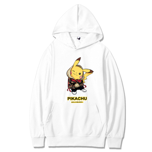 W104 P40春秋款潮流男卫衣套装皮卡丘卡通宽松衣服秋冬款连帽外套图片