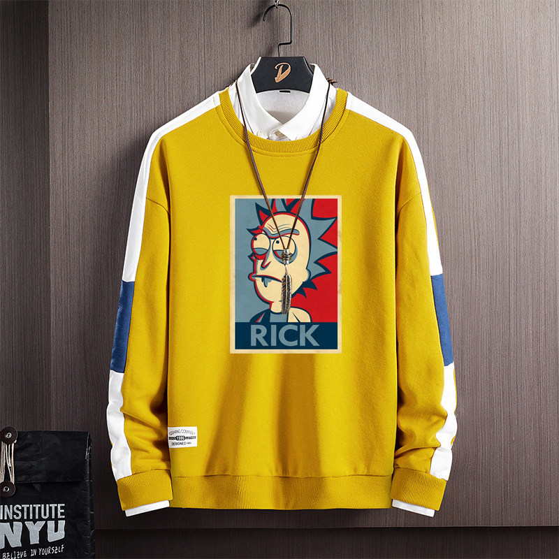 Y116*P30rickandmorty联名卫衣男潮牌潮流瑞克和莫蒂上衣秋季外套图片