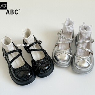 ABC女童鞋玛丽珍皮鞋2026秋季新款儿童单鞋中大童软底演出乐福鞋