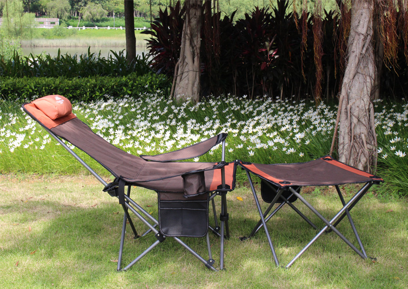 户外休闲折叠椅躺椅午睡午休床便携式野外露营靠背钓鱼椅坐躺两用