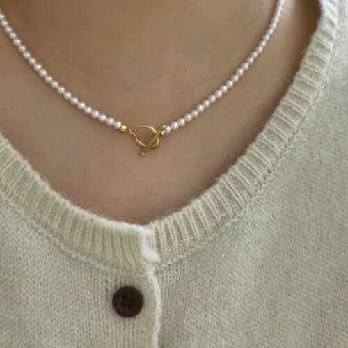 近圆小珍珠淡水珍珠纯银