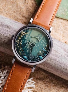 正品代购Asterisk小众创意手表时尚男女机械表畅游海狮蓝宝石腕表