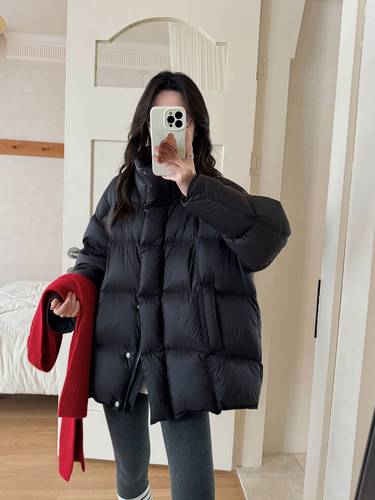 韩版宽松显瘦立领羽绒服