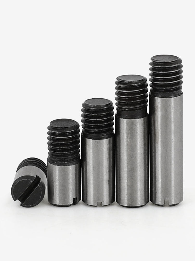 45#钢 gb878一字槽外螺纹圆柱销定位销轴开槽销子m4m5m6m8m10