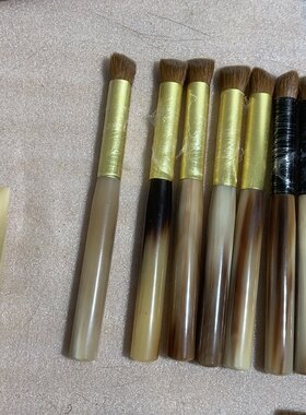 慕姿澜 黄狼梯形刷化妆刷遮瑕粉底刷 双面坡化妆刷