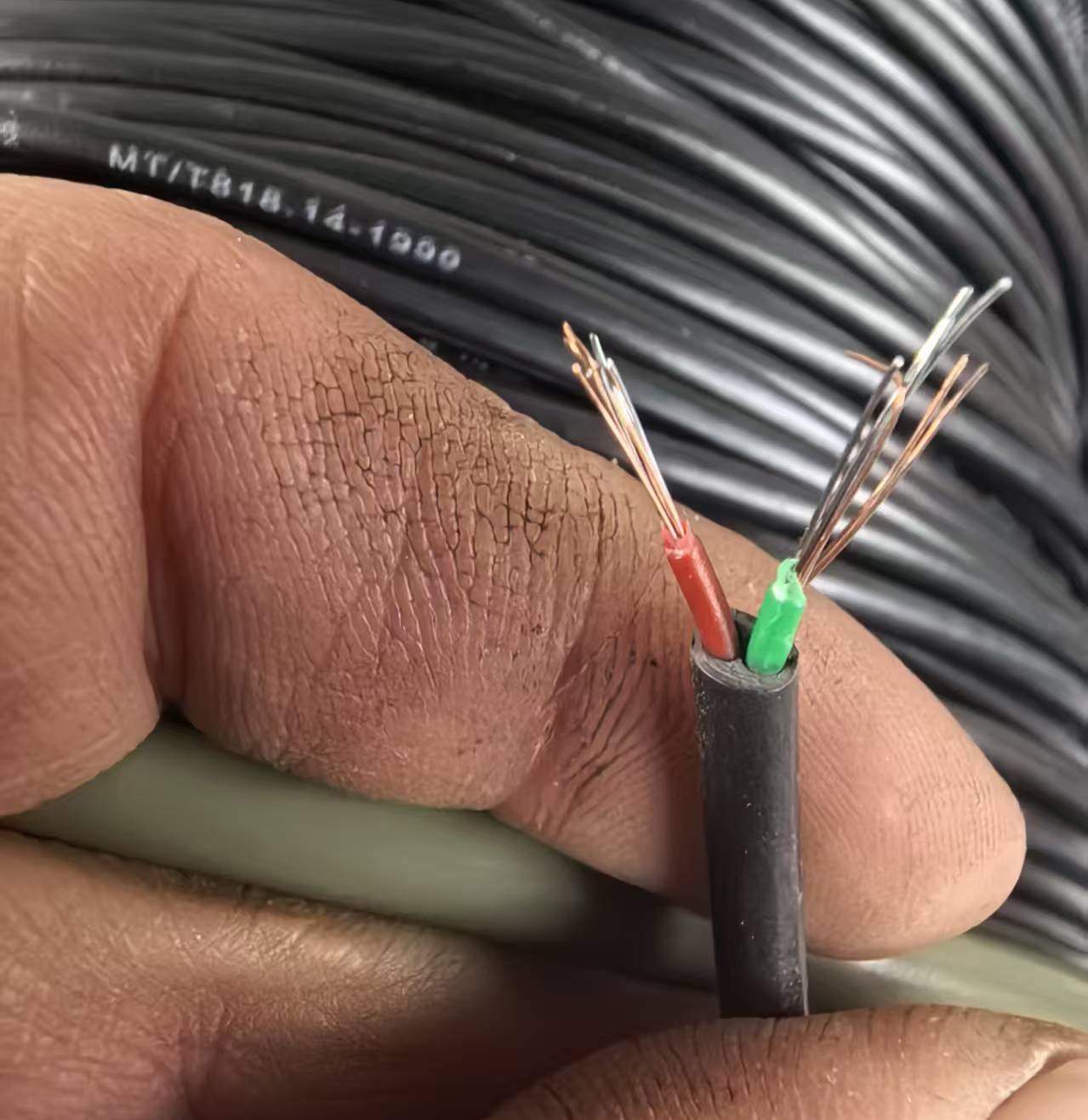 信号线电话线双芯护套地质勘测线