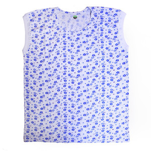 中老年人女士纯棉半袖汗衫加肥大码妈妈背心全棉无袖打底内衣夏季