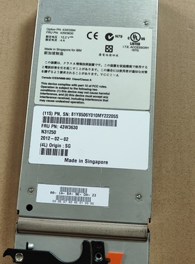 原装IBM 43W3630 45W7489 RSSM BCS 刀片SAS阵列控制器模块