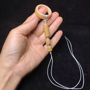 高密度老玉竹鸟笼挂环文玩老竹子竹圈竹环 素雅玉竹鸟笼挂饰配饰