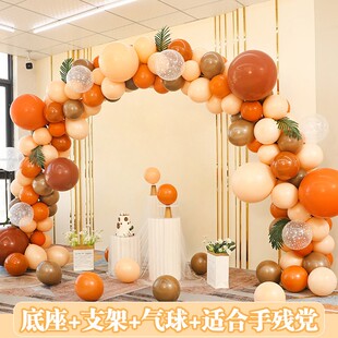 情人节新年开业气氛布置装饰网红气球拱门周年店面活动现场景门口