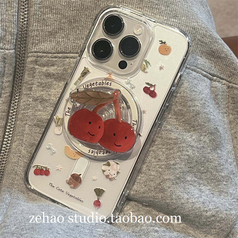 ins可爱满屏jellycat磁吸透明壳