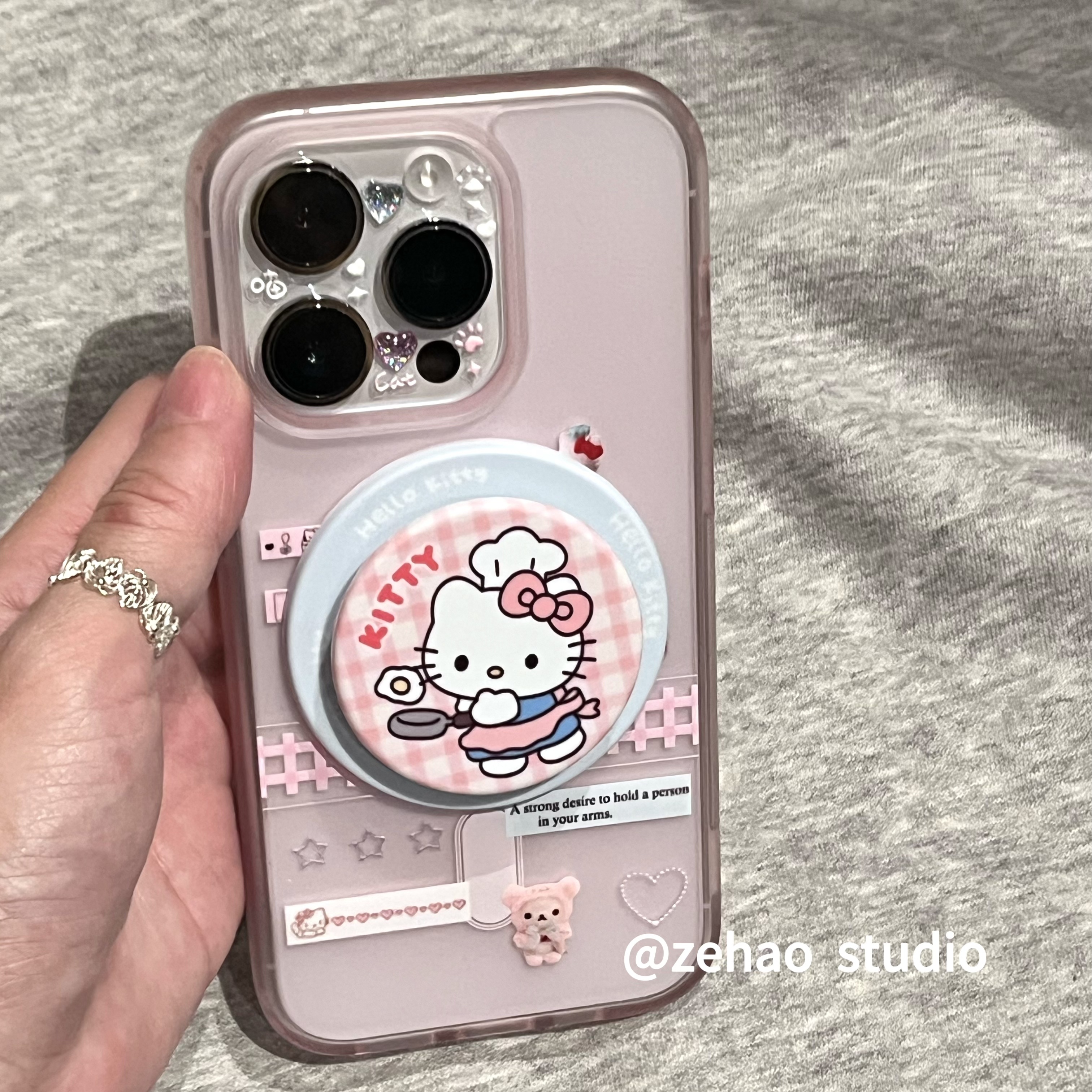 ZEHAO*ins磨砂透粉肤感标签kt磁吸韩系14适用iphone16promax苹果16pro手机壳苹果16/13软15Promax保护套1女款