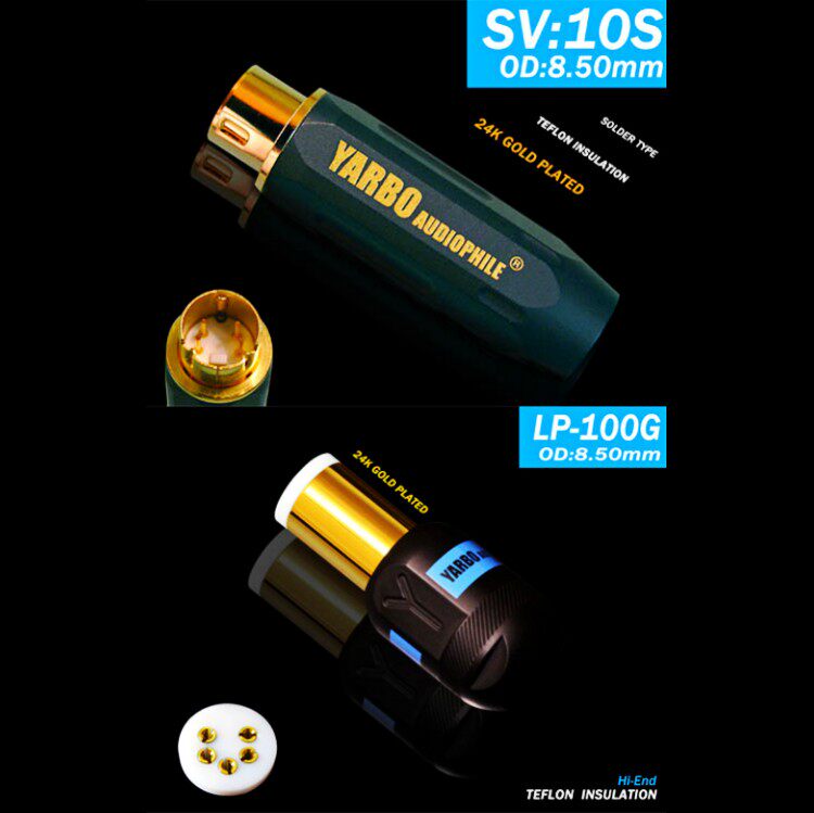雅宝YARBO德国雅堡SV:10S视频S端子插头LP-100G唱盘机LP接线头