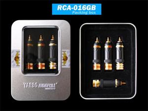 雅宝YARBO德国雅堡 RCA-016GB 发烧级自锁 RCA端子 莲花头 同轴头