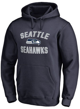 美职橄榄球联盟Seahawks西雅图海鹰加绒卫衣套头连帽衫