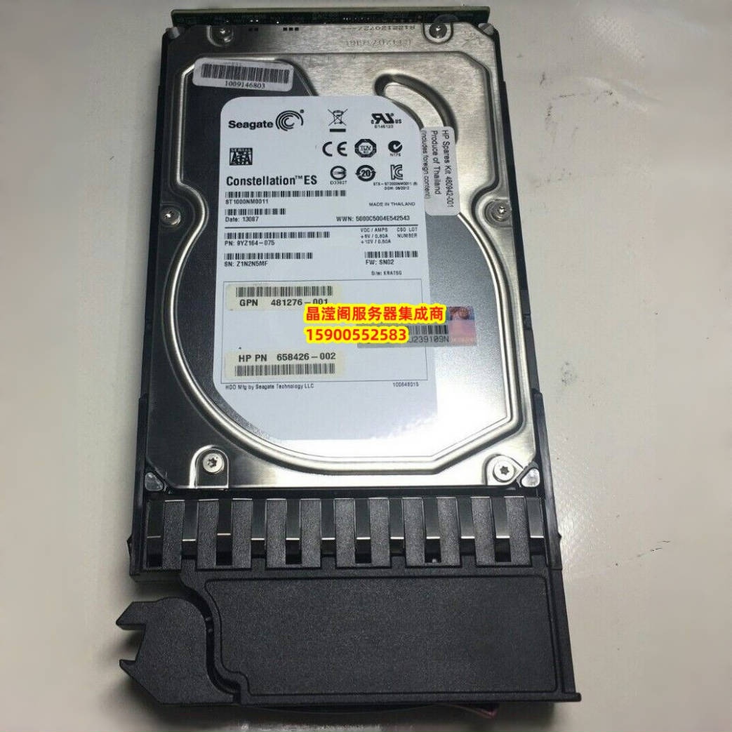 原装 AJ740A 480942-001 1T 7.2K 3.5 SATA-FC MSA2000 P2000硬盘