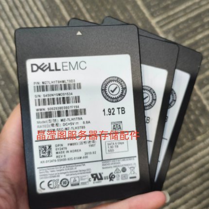 DELL PM883 1.92T SATA SSD 6Gb 0Y24T6 MZ7LH1T9HMLT0D3固态硬盘