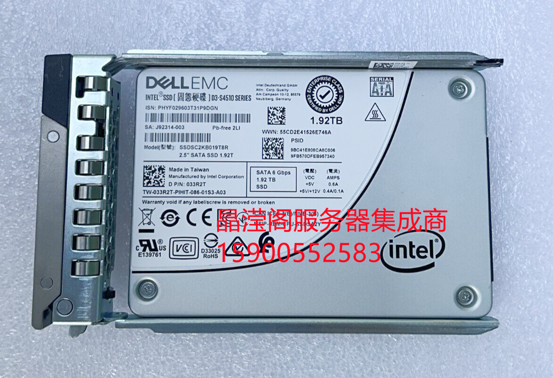 DELL R730XD R740XD R940xa R750XS 1.92T 2.5 SATA SSD 固态硬盘