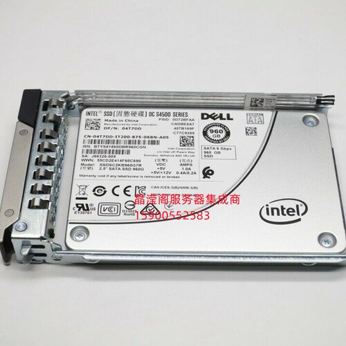 DELL R730XD R740XD R940xa R750XS 960G 2.5 SATA SSD 固态硬盘