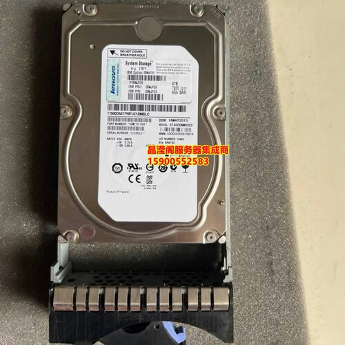 IBM 00MJ128 00MJ129 00MJ122 4T 7.2K 3.5 SAS V3700 存储硬盘