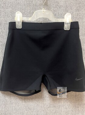 超推荐~Nike耐克Form黑色骑行裤运动短裤女子三分紧身训练HQ7010