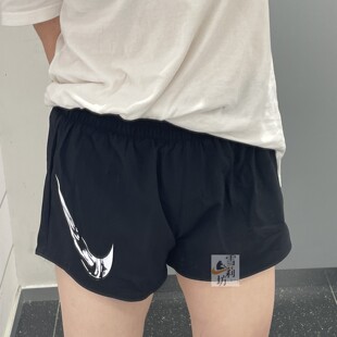 Nike耐克女士速干透气运动短裤跑步健身训练裤防走光假两件FV6365