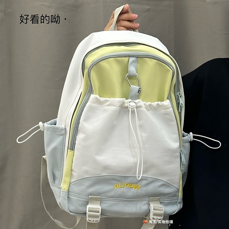 香港IT HKins小众设计感双肩背包女2026新款小学生初高中书包女生