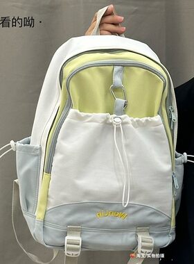 香港IT HKins小众设计感双肩背包女2026新款小学生初高中书包女生