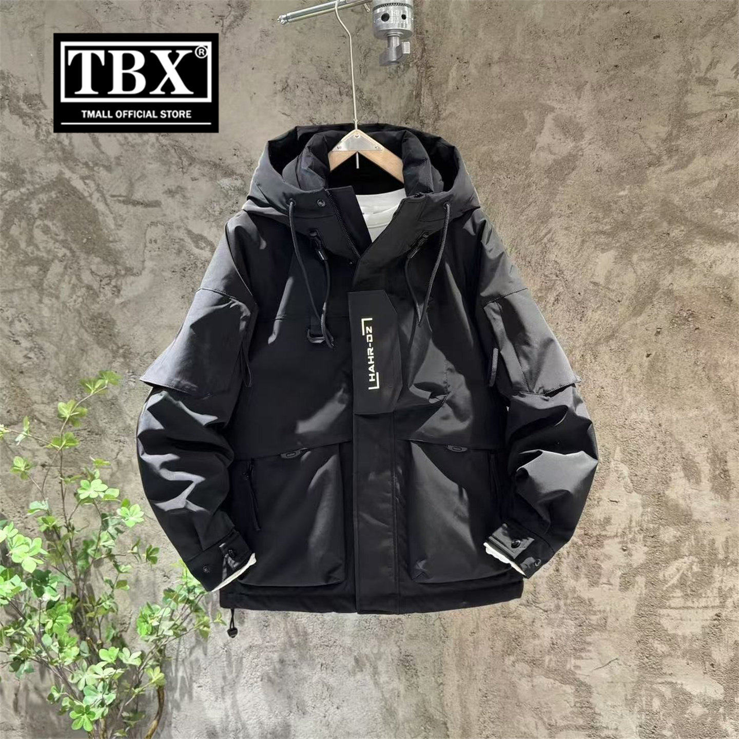 高端白鸭绒连帽羽绒服男士2026新款秋冬季加厚保暖冲锋衣外套男款,男装,羽绒服,淘宝优惠券,粉丝福利购,淘宝优惠卷