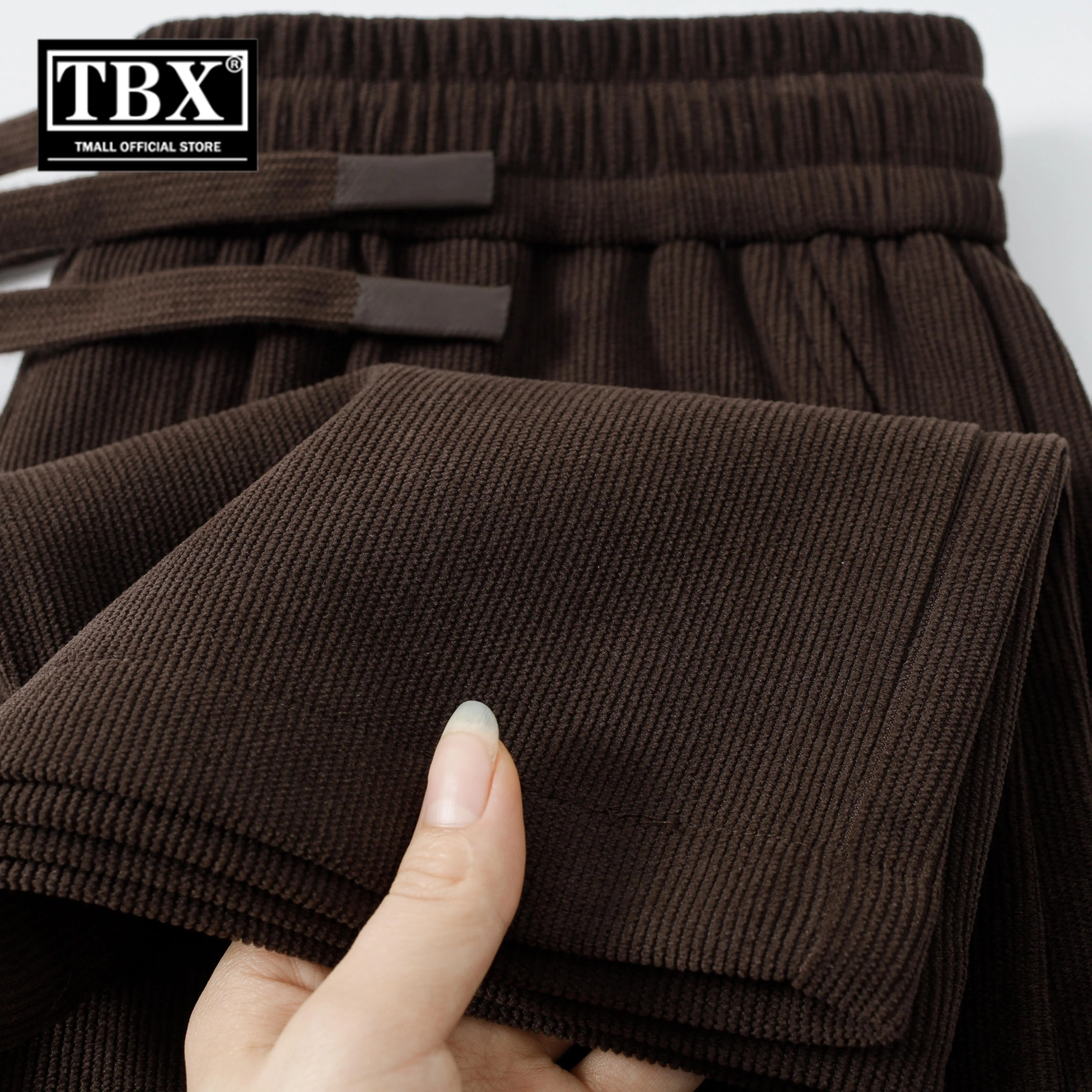 灯芯绒卫裤男士2026新款秋冬装加绒加厚男裤直筒运动休闲裤子男款