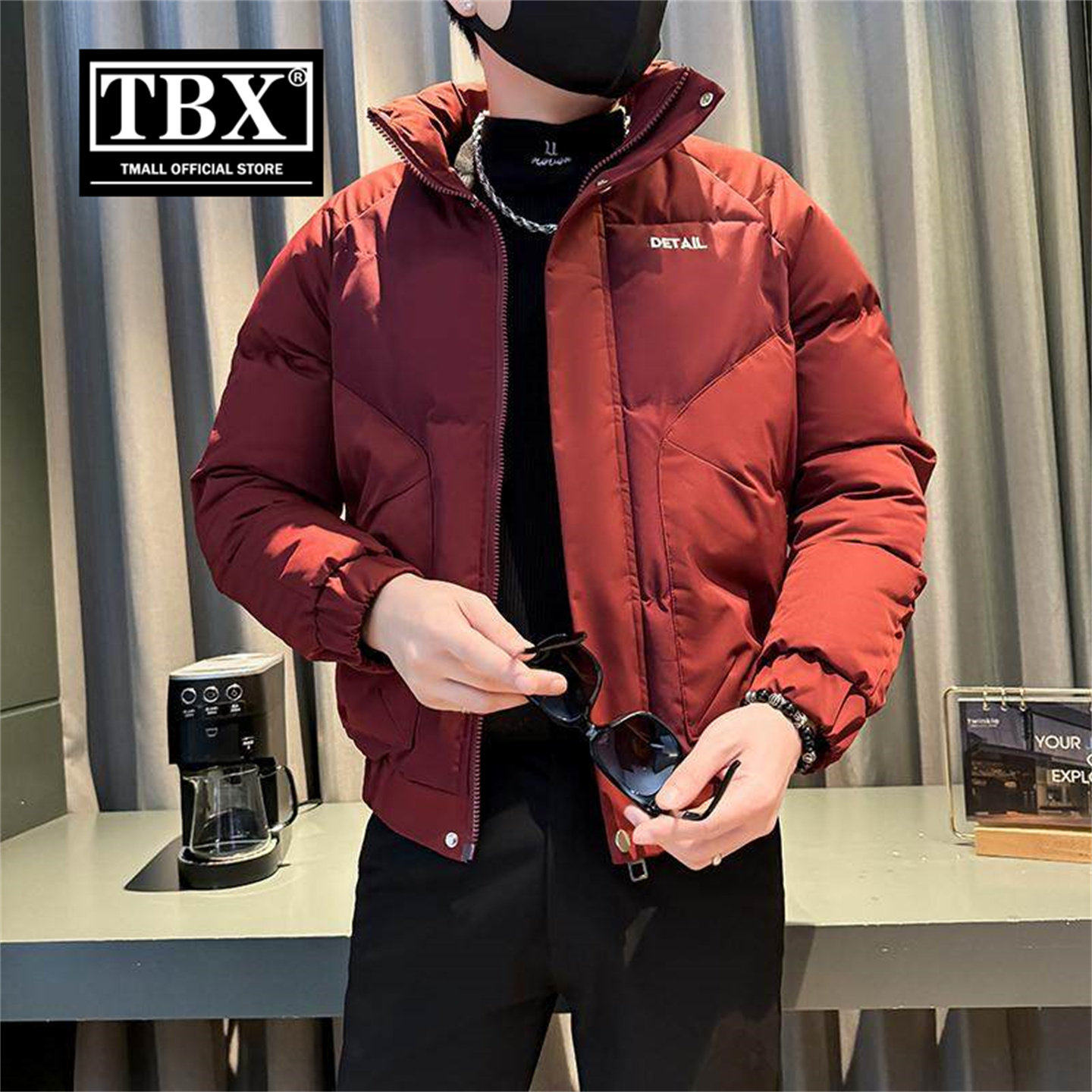 高端本命年红色棉服外套男士2026新款冬季加厚夹克棉衣服男款冬装