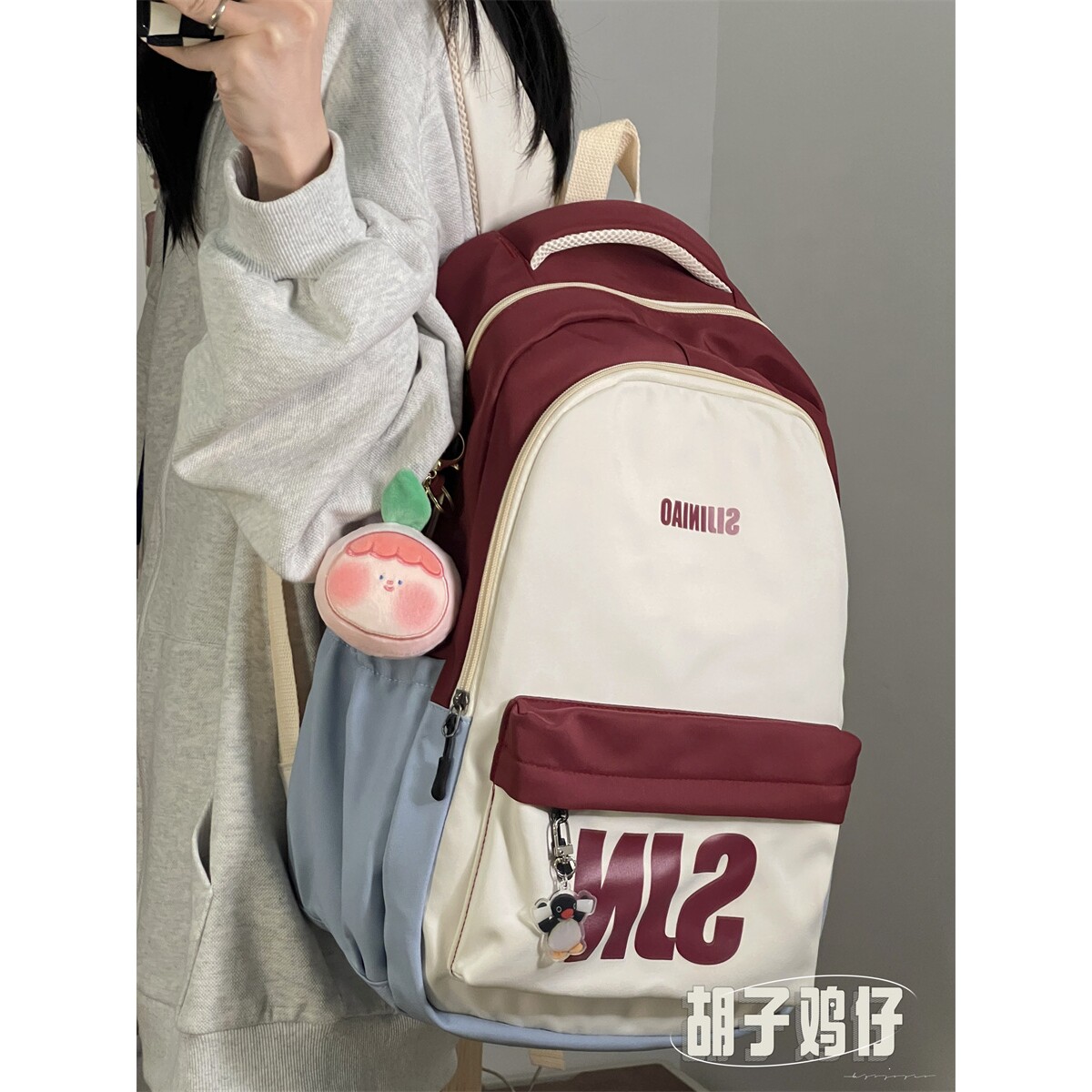 大学书包女韩版初中生高中学生双肩包大容量电脑包旅行背包男