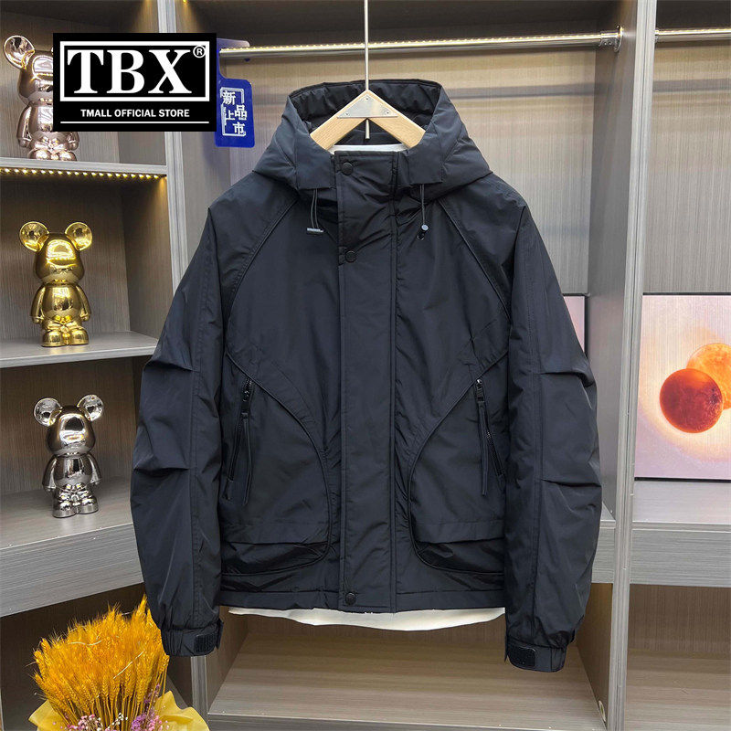 高端工装冲锋衣外套男士2026新款冬装爆款连帽夹克棉服男款春秋季