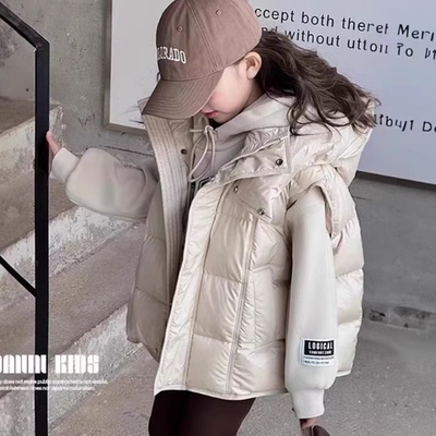 女童羽绒棉马甲冬装新款洋气女孩坎肩外套儿童中大童背心外穿棉服
