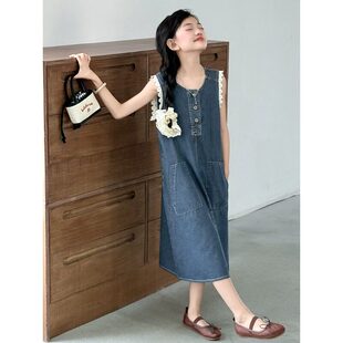 女童裙子夏高级感超好看炸街2026新款小女孩绝美女大童背心连衣裙