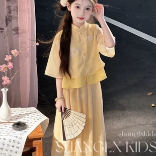 女童绝美汉服国风女款儿童2026新款夏季仙气飘飘明制汉服夏装套装