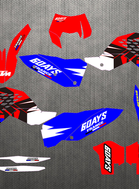 07 08 09 10 11年KTM125 150 350 450 530 EXC SXF贴花贴膜车贴画