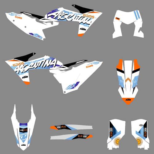 适用2023 24 25年KTM EXC 250 300 350越野摩托车贴花贴膜车贴画