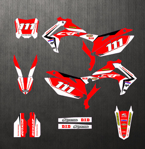 2014 15 16 17 18年CRF250R 450R 250M越野摩托车贴花贴膜车贴画